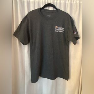 Champion Washington University Medical School Gray Tee Shirt Size Woman’s Medium